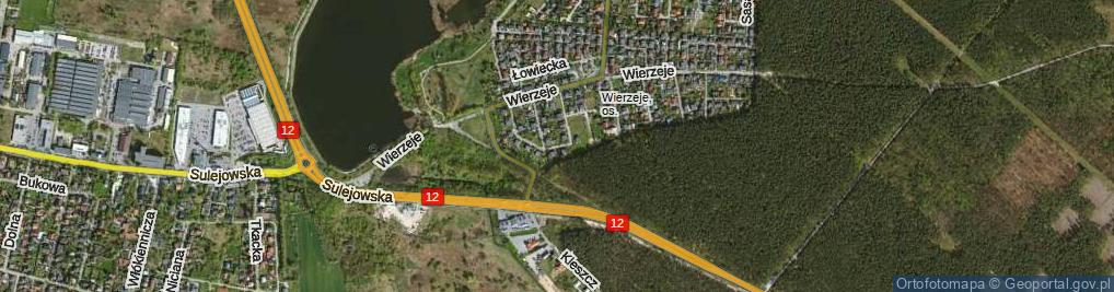 Zdjęcie satelitarne Rumiankowa ul.